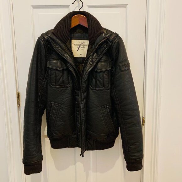 Abercrombie & Fitch Other - VINTAGE ABERCROMBIE & FITCH SLANT ROCK VEGAN LEATHER JACKET